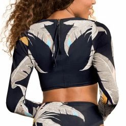 Maaji Womens Feathers Spectacle Long Sleeve Bikini Top -ONeill Shop 0e1daca1 2cc4 4972 a831 d84840807b6d