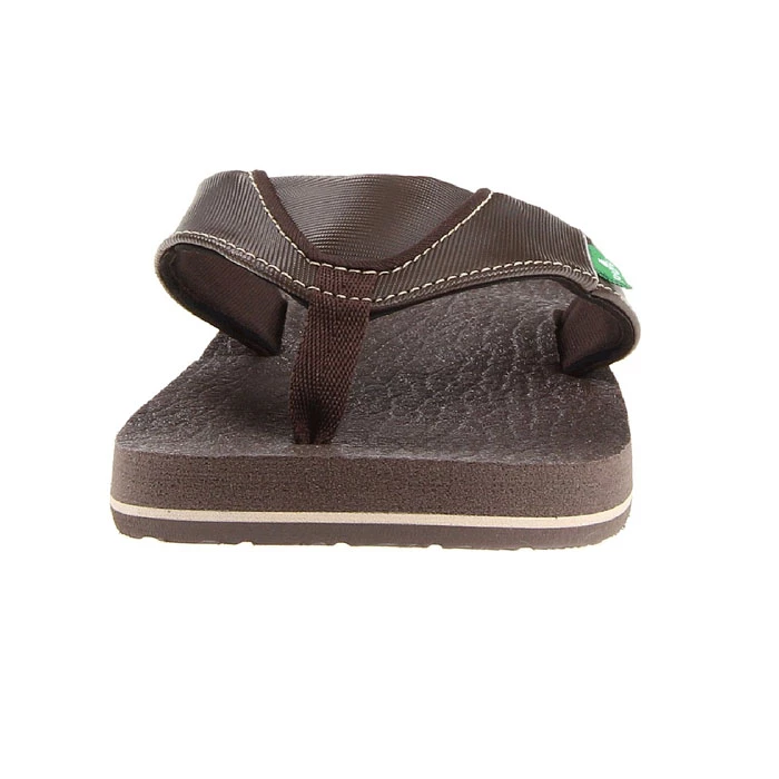 Sanuk Boy's Root Beer Cozy Sandals 4 Sanuk Boy's Root Beer Cozy Sandals - Image 2