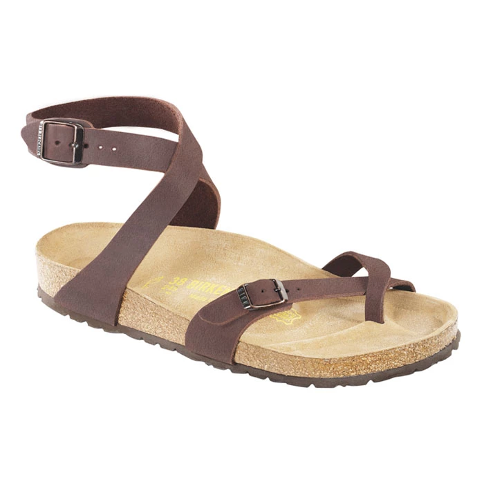 Birkenstock Women's Yara Mocha Birkibuc Casual Sandals 3 Birkenstock Women's Yara Mocha Birkibuc Casual Sandals