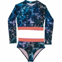 Beach Lingo Girls Santa Cruz Long Sleeve Rashguard Set