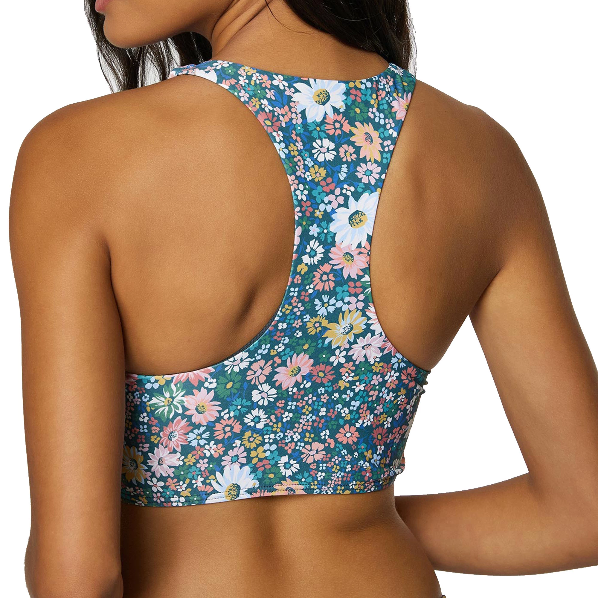 O'Neill ONeill Womens Eliza Ditsy Sunzal Racer Back Crop Swim Top 4 O'Neill ONeill Womens Eliza Ditsy Sunzal Racer Back Crop Swim Top - Image 2