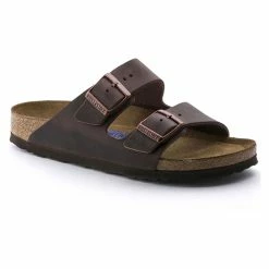 Birkenstock Men's Arizona Oiled Leather Casual Sandals Habana