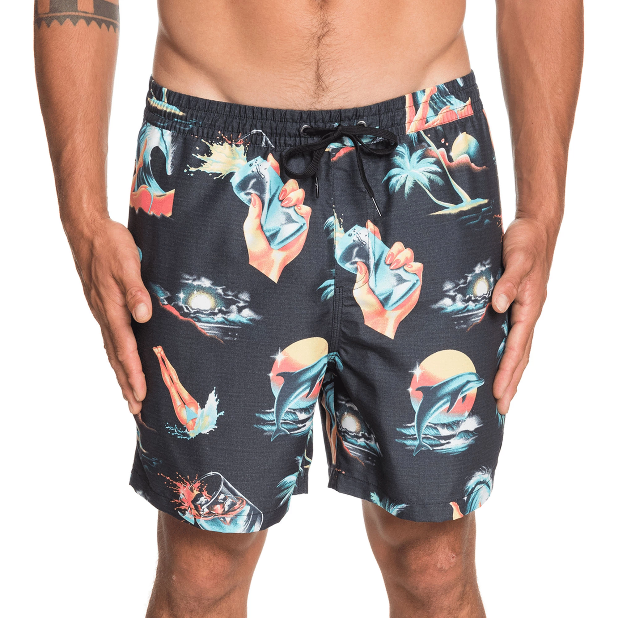 Quiksilver Mens Sun Damage 17" Boardshorts 3 Quiksilver Mens Sun Damage 17" Boardshorts