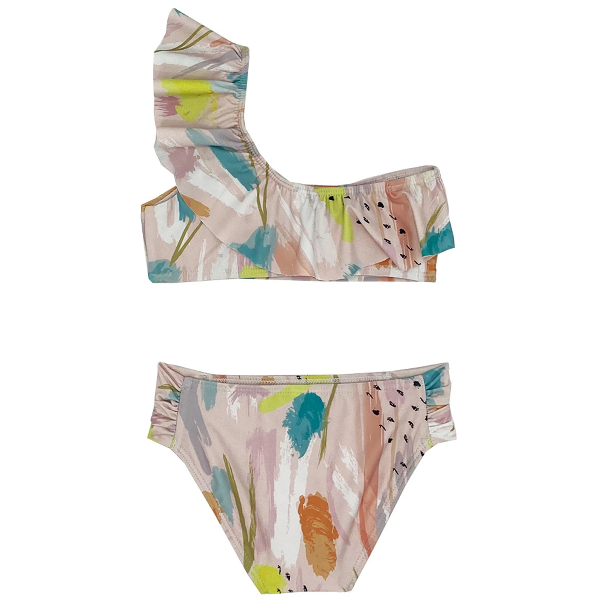 Beach Lingo Toddler Girl's Art School Asymmetrical High Neck Bra Set 4 Beach Lingo Toddler Girl's Art School Asymmetrical High Neck Bra Set - Image 2