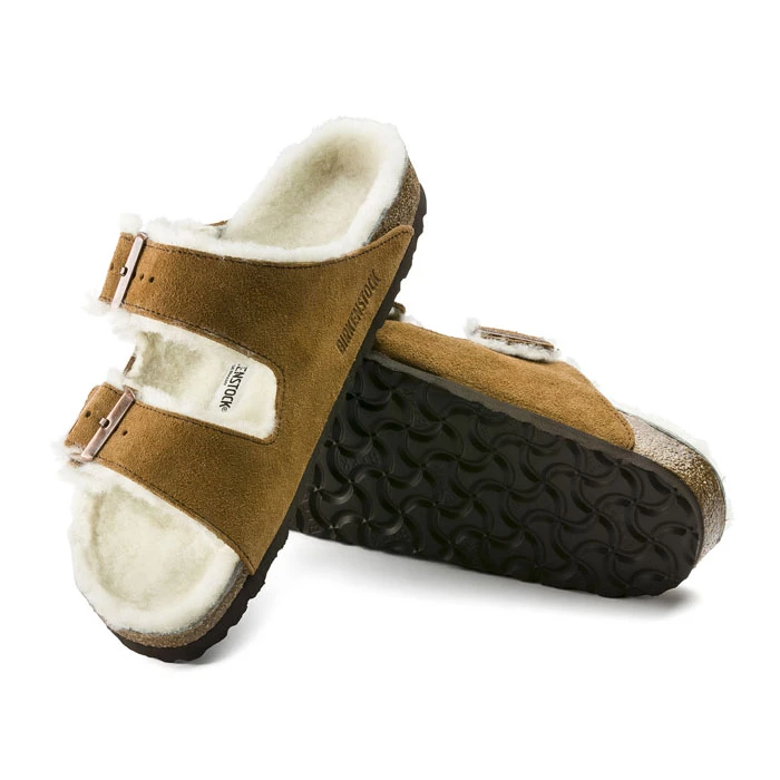 Birkenstock Women's Arizona Shearling Narrow Sandals 9 Birkenstock Women's Arizona Shearling Narrow Sandals - Image 7