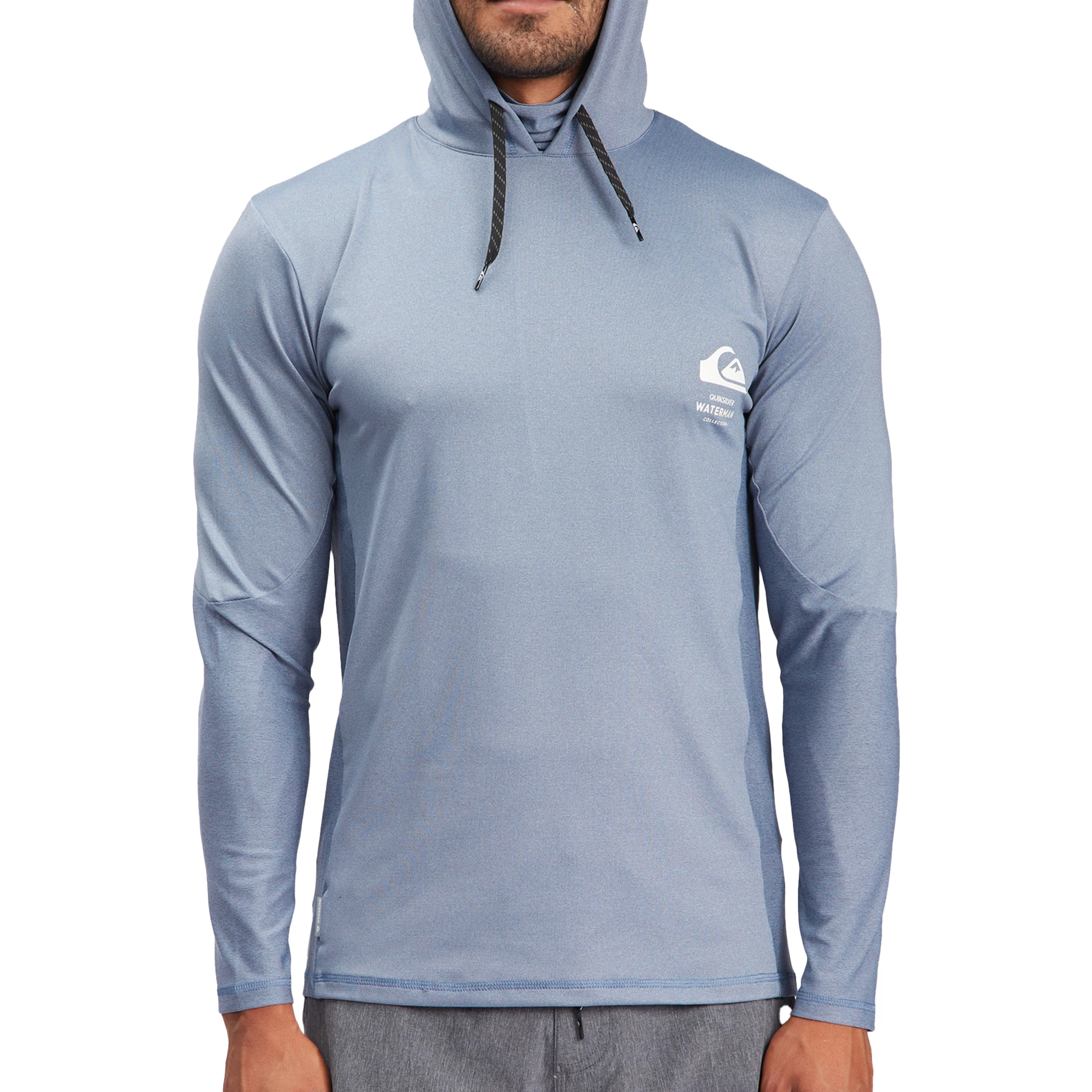 Quiksilver Mens Angler Hooded Long Sleeve Surf T Shirt 3 Quiksilver Mens Angler Hooded Long Sleeve Surf T Shirt
