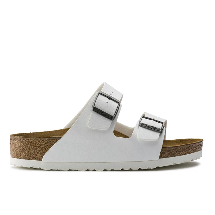 Birkenstock Women's Arizona Birko Flor Sandals White 4 Birkenstock Women's Arizona Birko Flor Sandals White - Image 2