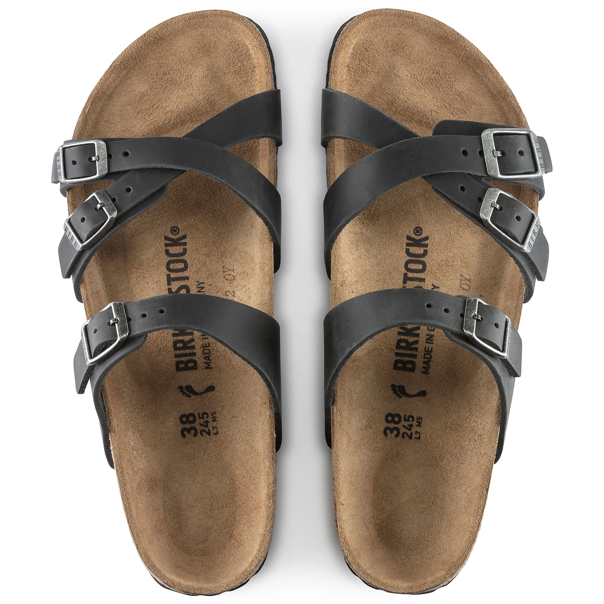 Birkenstock Womens Franca Oiled Leather Sandals 5 Birkenstock Womens Franca Oiled Leather Sandals - Image 3