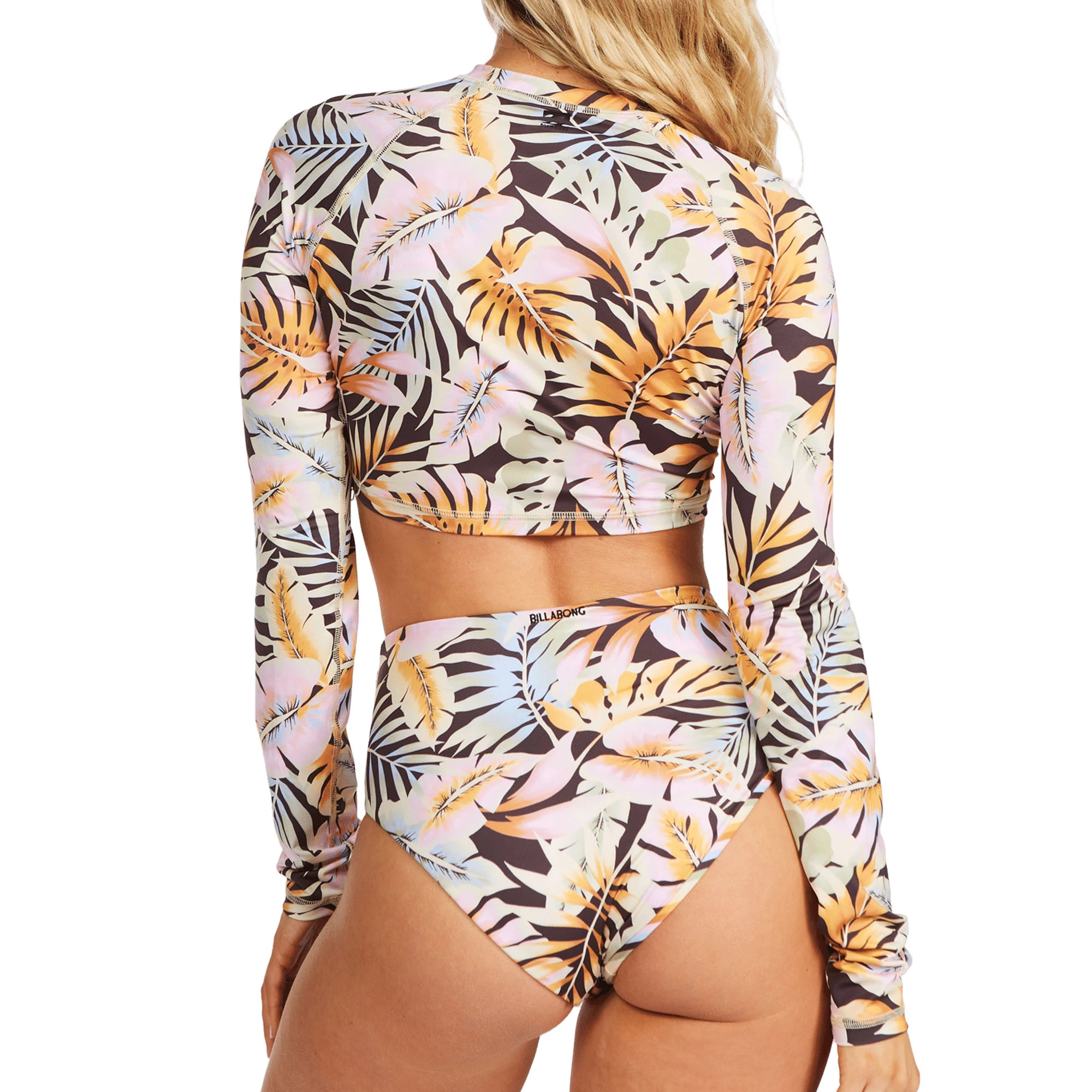 Billabong Womens Postcards From Paradise Cropped Long Sleeve Rashguard 4 Billabong Womens Postcards From Paradise Cropped Long Sleeve Rashguard - Image 2