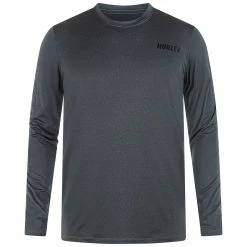 Hurley Mens H2O-Dri Easton Fastlane UPF Long Sleeve Surf Rashguard