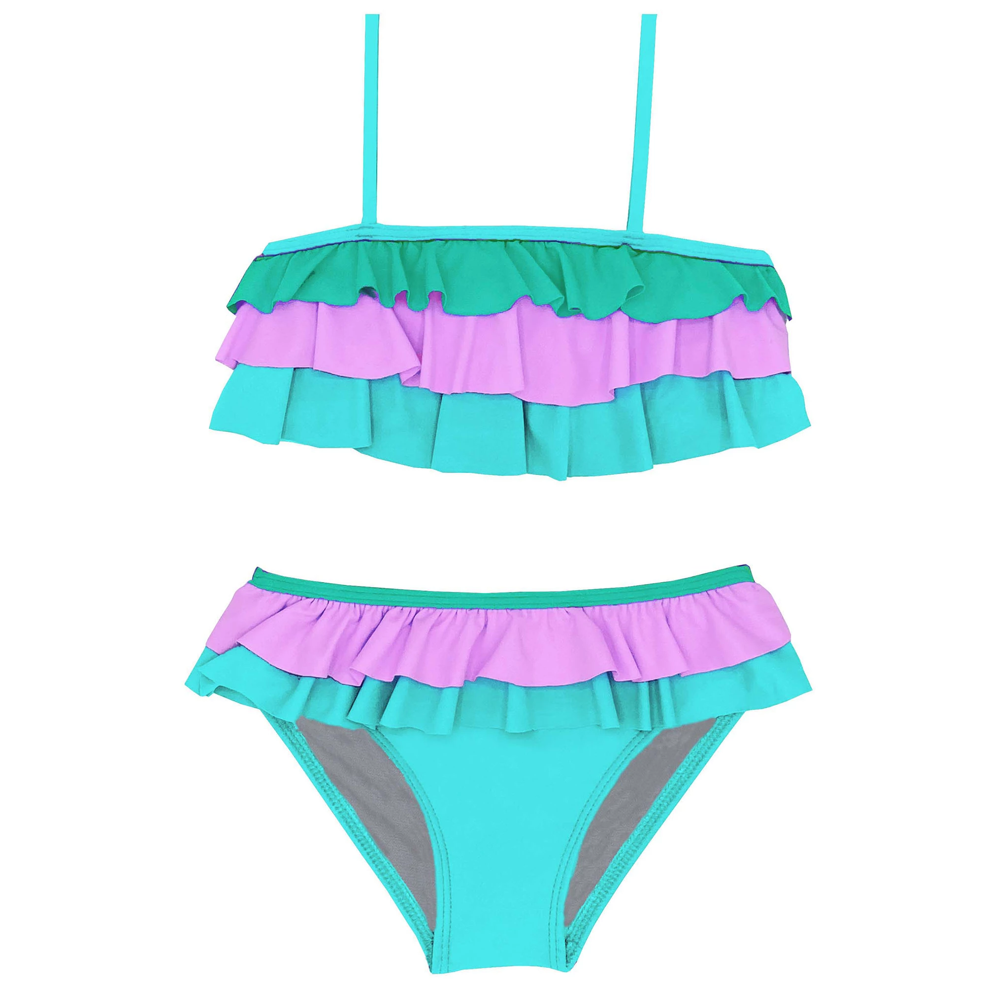 Beach Lingo Toddler Girl's Sunsets Ruffle Bra Set 3 Beach Lingo Toddler Girl's Sunsets Ruffle Bra Set