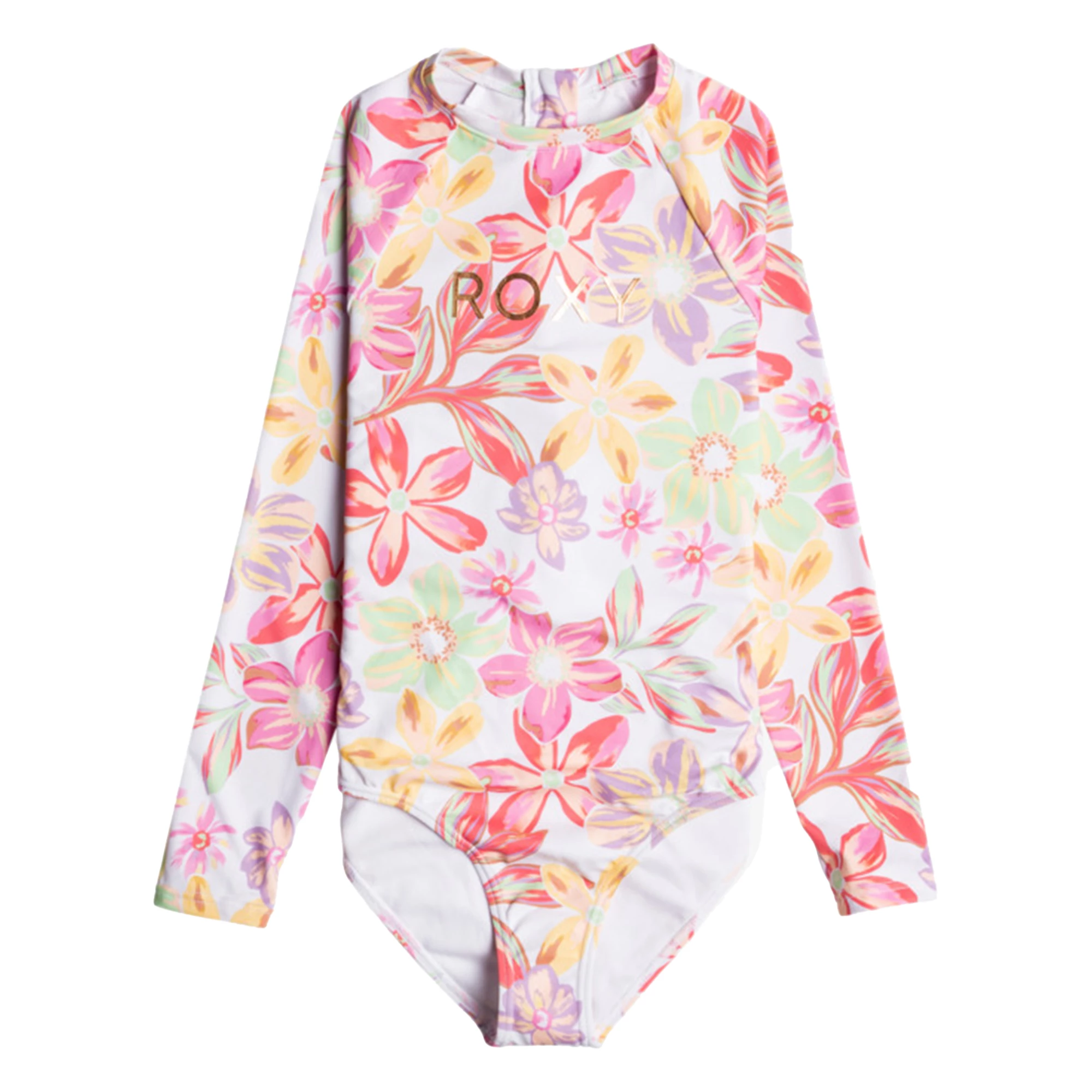 ROXY Girls Tropical Time Long Sleeve One Piece Rashguard 3 ROXY Girls Tropical Time Long Sleeve One Piece Rashguard