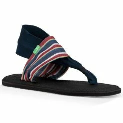 Sanuk Women's Yoga Sling 2 Prints Sandals Sand Harbor Navy