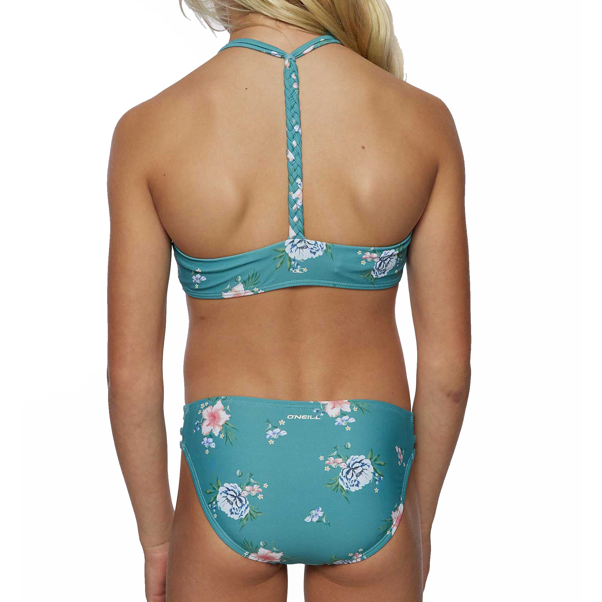 O'Neill ONeill Girls Chan Floral Braided Hi-Neck Swim Set 4 O'Neill ONeill Girls Chan Floral Braided Hi-Neck Swim Set - Image 2