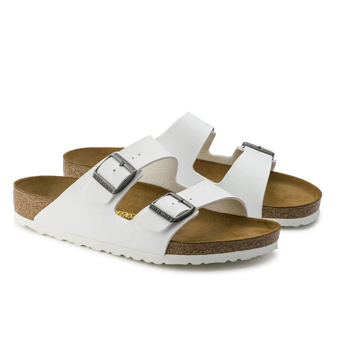 Birkenstock Women's Arizona Birko Flor Sandals White 5 Birkenstock Women's Arizona Birko Flor Sandals White - Image 3