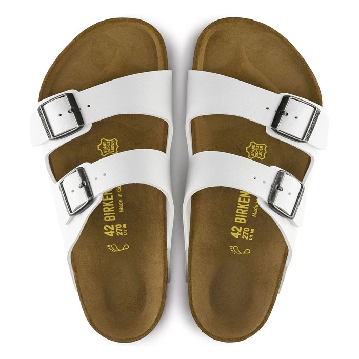 Birkenstock Women's Arizona Birko Flor Sandals White 8 Birkenstock Women's Arizona Birko Flor Sandals White - Image 6
