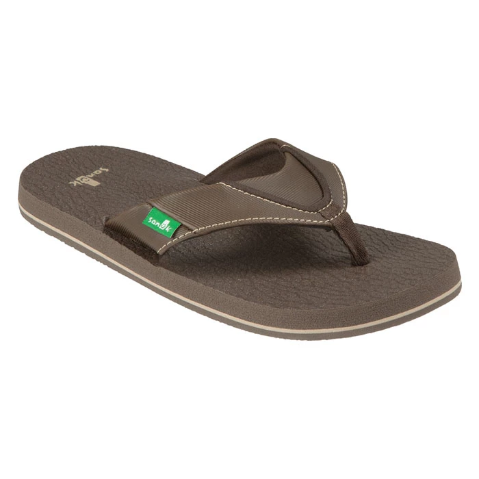 Sanuk Boy's Root Beer Cozy Sandals 10 Sanuk Boy's Root Beer Cozy Sandals - Image 8