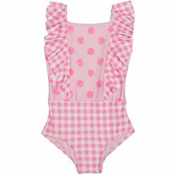 Beach Lingo Girls Shortcake Ruffle One Piece Swimsuit