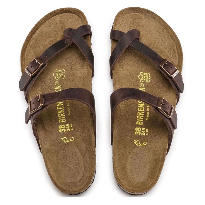 Birkenstock Women's Mayari Habana Oil Leather Sandals 4 Birkenstock Women's Mayari Habana Oil Leather Sandals - Image 2