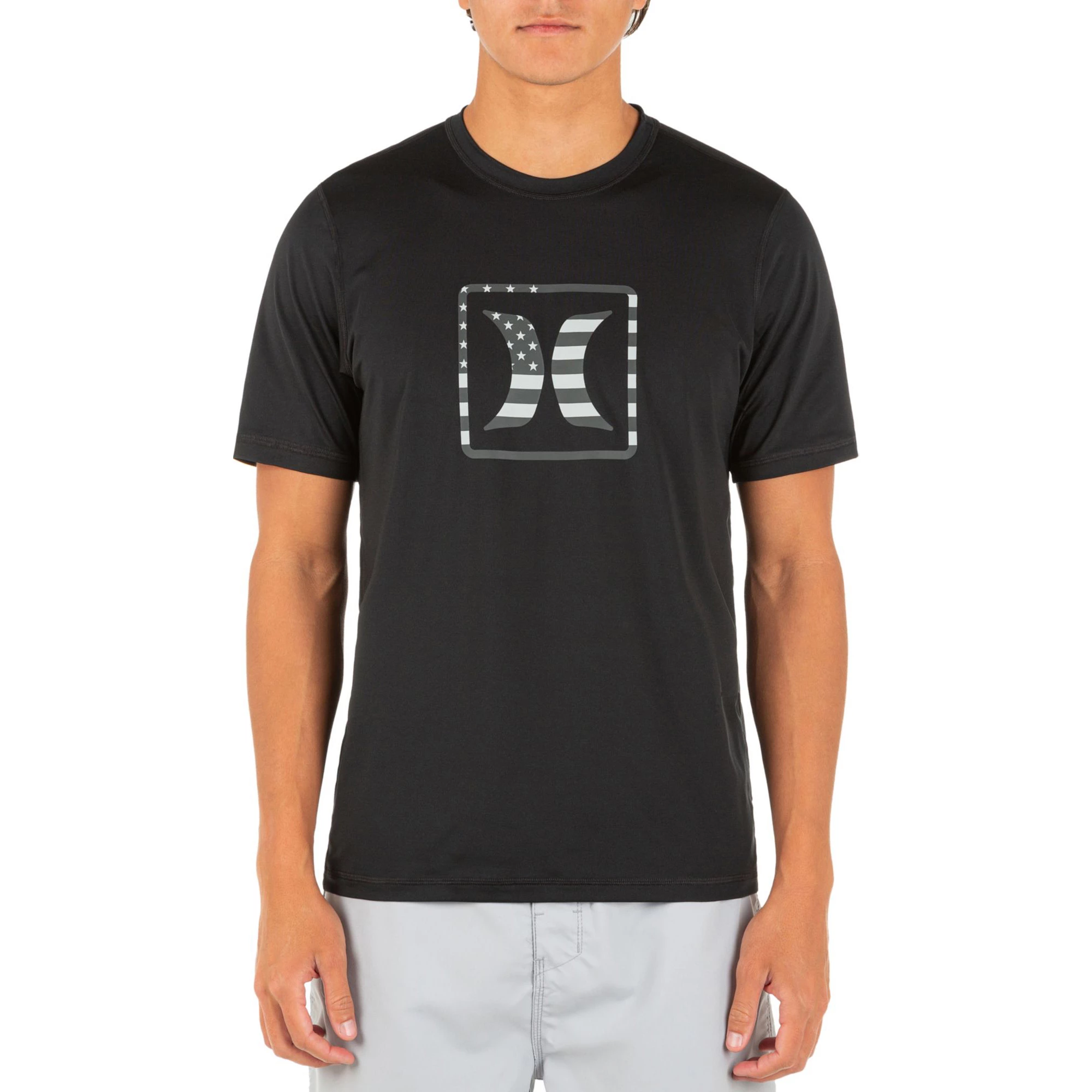 Hurley Mens Americana Short Sleeve Rashguard 3 Hurley Mens Americana Short Sleeve Rashguard
