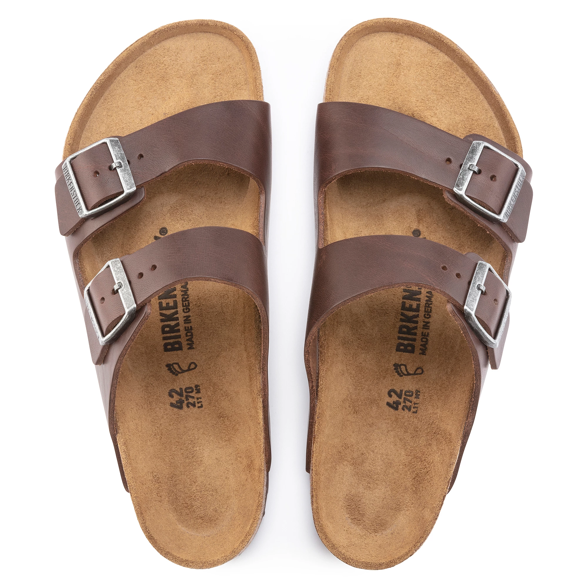 Birkenstock Mens Arizona Grip Leather Sandals 5 Birkenstock Mens Arizona Grip Leather Sandals - Image 3