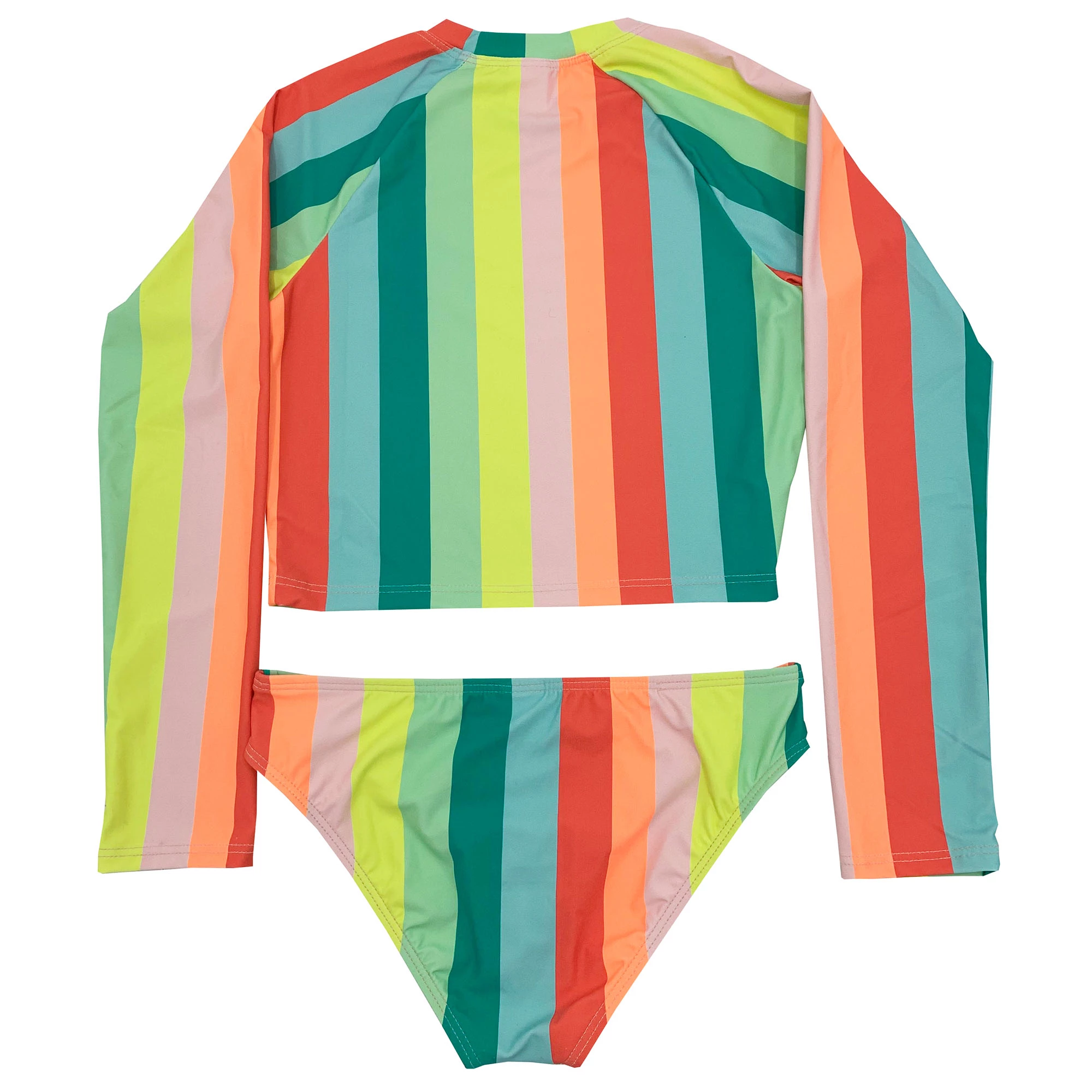 Beach Lingo Girl's Bleach Ball Crop Long Sleeve Rash Set 4 Beach Lingo Girl's Bleach Ball Crop Long Sleeve Rash Set - Image 2