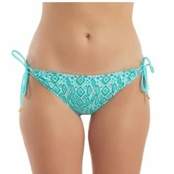 Helen Jon Womens Reversible Tunnel Side Hipster Bikini Bottoms - Printed