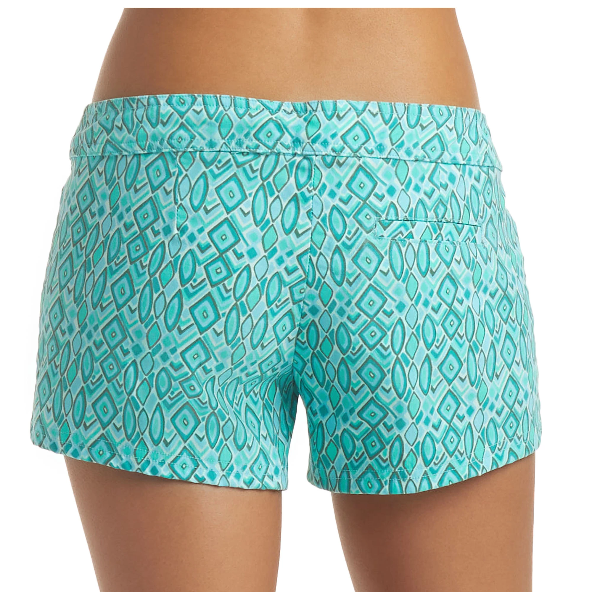 Helen Jon Womens 4" Lace-Up Boardshorts - Costa Del Sol 4 Helen Jon Womens 4" Lace-Up Boardshorts - Costa Del Sol - Image 2