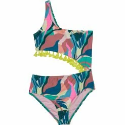 Beach Lingo Girls Mod Squad One Shoulder One Piece Swimsuit