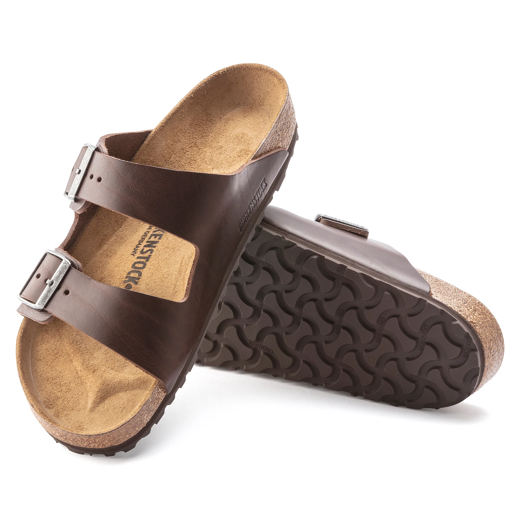 Birkenstock Mens Arizona Grip Leather Sandals 4 Birkenstock Mens Arizona Grip Leather Sandals - Image 2