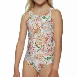 O'Neill ONeill Girls Arden Floral Tie Straps One Piece Swimsuit