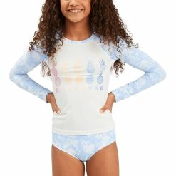 Billabong Girls On A Rainbow Long Sleeve Rashguard Set